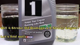 Will 4stroke oil damage a 2stroke engine Lets find out [upl. by Miriam417]