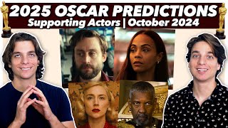 2025 Oscar Predictions  Supporting Actors  October 2024 [upl. by Eelyak]