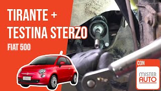 Sostituzione tirante e testina sterzo Fiat 500 🚗 [upl. by Conant]