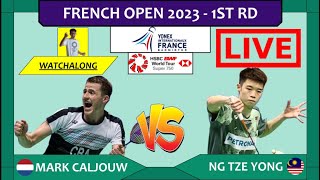 MARK CALJOUW 🇳🇱 vs NG TZE YONG 🇲🇾 LIVE French Open 23 法国公开赛 R32  Darence Chan Watchalong [upl. by Brenda813]