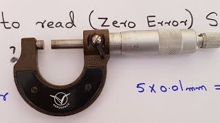 How to read  Zero Error  Screw Guage [upl. by Robinia]