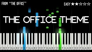 The Office Theme Song  EASY Piano Tutorial [upl. by Byrdie]