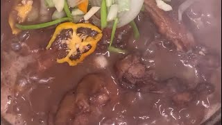 Cooking Stew Peas FIRST TIME Jamaican style 🇯🇲 [upl. by Ominorej]