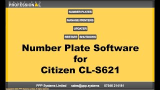 Number Plate Software for Citizen CLS621 [upl. by Xer]