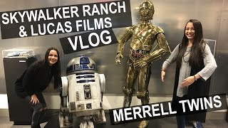 Skywalker Ranch amp Lucas Films VLOG MERRELL TWINS [upl. by Arataj]