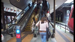 Denmark Copenhagen Central train station 3X elevator 2X escalator [upl. by Samot]