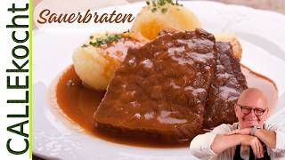 Besten Sauerbraten selber machen  Omas Rezept mit Bratensoße [upl. by Ethelinda]