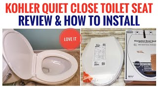 HOW TO INSTALL KOHLER TOILET SEAT Quiet Close [upl. by Moreno183]