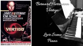 Bernard Herrmann  Vertigo  Love Scene  Piano [upl. by Peery806]