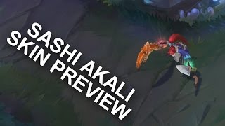 Sashimi Akali  Skin Preview  League of Legends [upl. by Suoiradal]