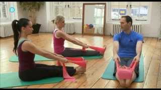 Pilates Mat Class using an elastic band with Amit Younger  preview [upl. by Assilanna754]