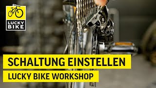 Schaltung und Umwerfer einstellen  Einfach die Fahrradschaltung einstellen [upl. by Ettenav]