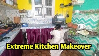 Kitchen Makeover  Part 2  छोटी छोटी चीजें इकट्ठा करके हो गया Kitchen Makeover vlog Monikastyke2 [upl. by Pardew]