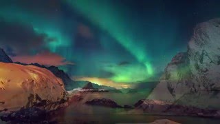 Aurora Borealis Timelapse in 4K  Lofoten  Northern Lights in Norway [upl. by Ash387]