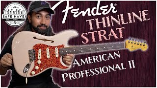 Thinline Strat VS Solid Body Strat  Fender Dealer Exclusive Thinline Stratocaster Review [upl. by Zetnauq124]