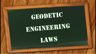 Geodetic Engineering LAWS [upl. by Gobert871]