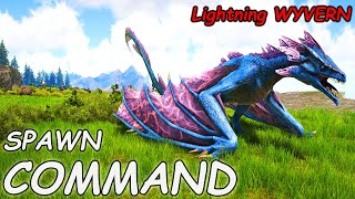 Lightning Wyvern ARK Spawn COMMAND  How To SUMMON Lightning Wyvern ARK Code [upl. by Wilder241]