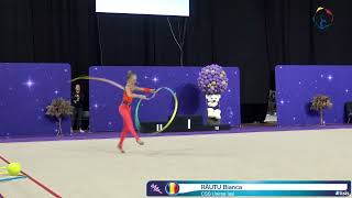 RĂUTU Bianca CSS Unirea Iași ROU Junioare Ribbon CupaRomaniei🏆 la Gimnastica Ritmica 2024 Sf Gheor [upl. by Nerb896]