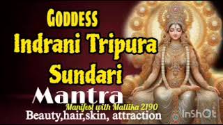 Indrani Tripura Sundari Mantra  Beauty and attraction trending [upl. by Trimble]