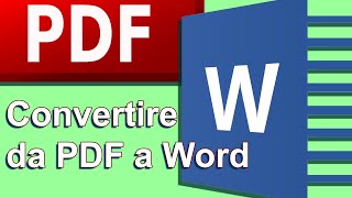 IT Trasformare pdf in word Modifica pdf in word Convertire da PDF a Word [upl. by Macri]