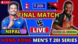 Nepal Vs Papua New Guinea Final live  Hong Kong Mens T20I Series  Match Analysis [upl. by Hedda828]