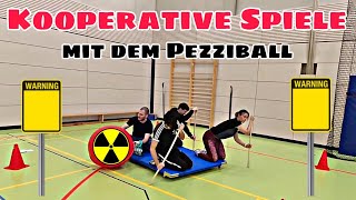 Kooperative Spiele mit dem Pezziball  Der Giftmülltransport Escape Room Edition Sportunterricht [upl. by Lennahs]