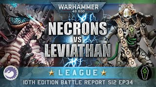 Leviathan Tyranids vs Necrons Warhammer 40K Battle Report 10th Edition 2000pts [upl. by Schuh]