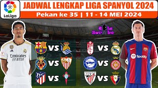 Jadwal Liga Spanyol Malam Ini  Barcelona vs Real Sociedad  Granada vs Madrid Pekan ke 35 2024 [upl. by Anaed]