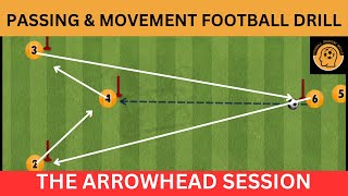 Football Passing Drill  ARROWHEAD  Soccer Drill  Warm Up [upl. by Krishna725]