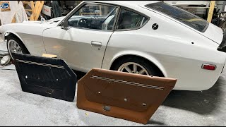 Transforming Datsun 280Z Interior Brown to Black SEM Color Coat Plastic Paint [upl. by Mcgean539]