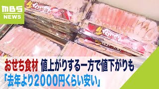 おせち食材が店頭に！値上がりの一方…「去年より２０００円くらい安い」注目の食材も（2023年12月25日） [upl. by Ainotal]