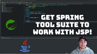 Get JSP working on Spring Tool Suite STS with Plugins [upl. by Arrol28]