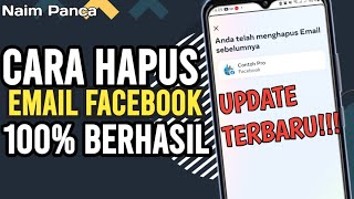 Cara Menghapus Email di Facebook  Update Terbaru [upl. by Arianne]