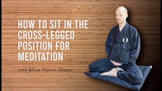 How to sit in the crosslegged position for meditation [upl. by Uol]