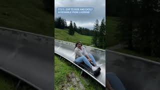 Switzerlands Longest Toboggan Run  Swiss Mountain Coaster on Pilatus Mountain Lucerne [upl. by Lama]