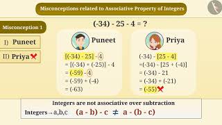 Associative Property of Integers  Part 33  English  Class 7 [upl. by Imij617]