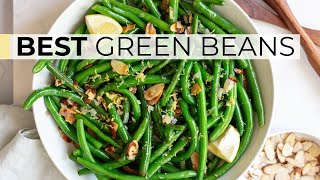 GREEN BEAN RECIPE  how to cook green beans almondine [upl. by Edbert]