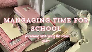 Time Managing Tips for School 🌸 [upl. by Viddah656]