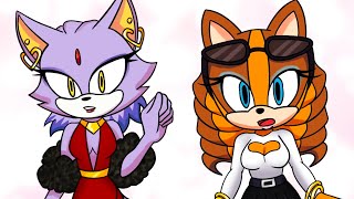 Sticks Looks Cute “Girls Night” Sonic Comic Dub Short [upl. by Tabitha]