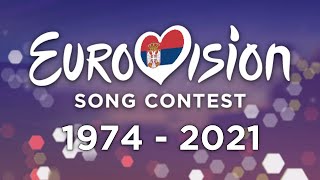 All 🇷🇸 Serbian entries in the Eurovision Song Contest 19742021 [upl. by Agnesse133]