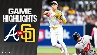 Braves vs Padres Game Highlights 71224  MLB Highlights [upl. by Flodnar842]