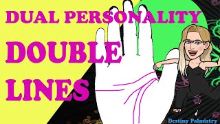 Palmistry Video on Double Life Lines with Double Head lines that Can Show Dual Personality [upl. by Mairb192]