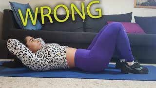 Sit ups are NOT actually working on your abs Heres proof [upl. by Purdum]