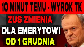 10 MINUT TEMU ZMIANY DLA EMERYTÓW OD 1GRUDZIEŃ 2024 DATY I KWOTY PŁATNOŚCI ZUS – SPRAWDŹ TERAZ [upl. by Rodolphe579]