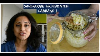 Easy Sauerkraut  Probiotic Fermented Cabbage  Keto Recipes  Low Carb [upl. by Erie]