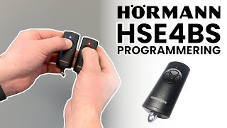 Programmering av Hörmann HSE4BS  kloningkopiering av fjernkontroll [upl. by Eladnek]