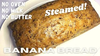 STEAMED BANANA CAKE  Super Soft and Delicious Banana Bread Recipe  Pinasarap [upl. by Ecerahs]