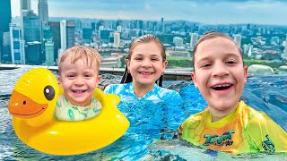 Les vacances en famille de Diana et Roma à Singapour  Vlogs de voyage [upl. by Otrebogir389]