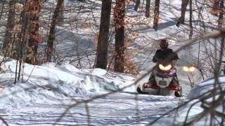 Touring the Quebec Snowmobile Regions of Lanaudiere and Mauricie [upl. by Sansen267]