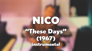 Nico quotThese Daysquot 1967 acoustic instrumental cover [upl. by Beata]